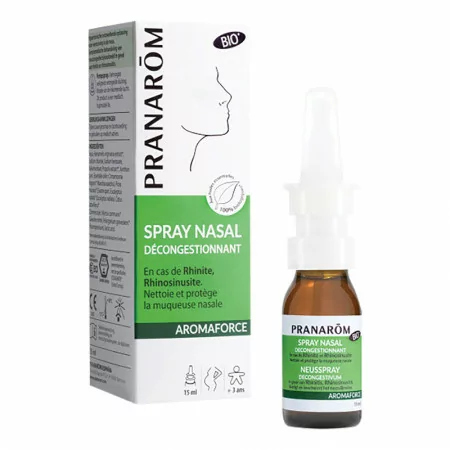 Pranarôm Aromaforce Bio Spray Nasal Décongestionnant 15ml - Univers Pharmacie