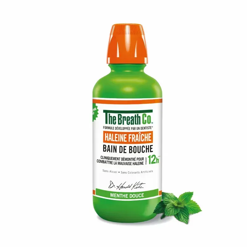The Breath Co Bain de Bouche Menthe Douce 500ml - Univers Pharmacie