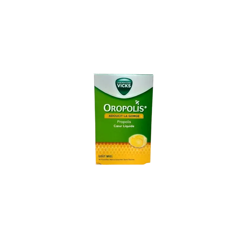 Vicks Oropolis Cœur Liquide 16 pastilles