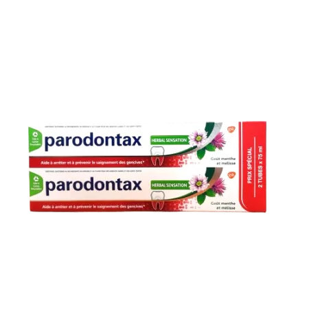 Parodontax Dentifrice Herbal Sensation 2X75ml - Univers Pharmacie