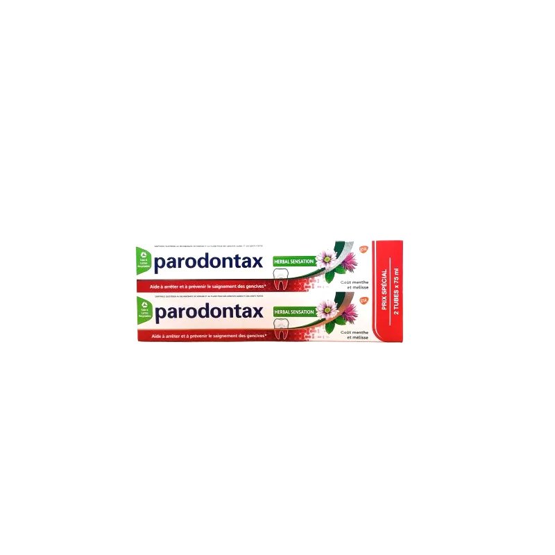 Parodontax Dentifrice Herbal Sensation 2X75ml - Univers Pharmacie