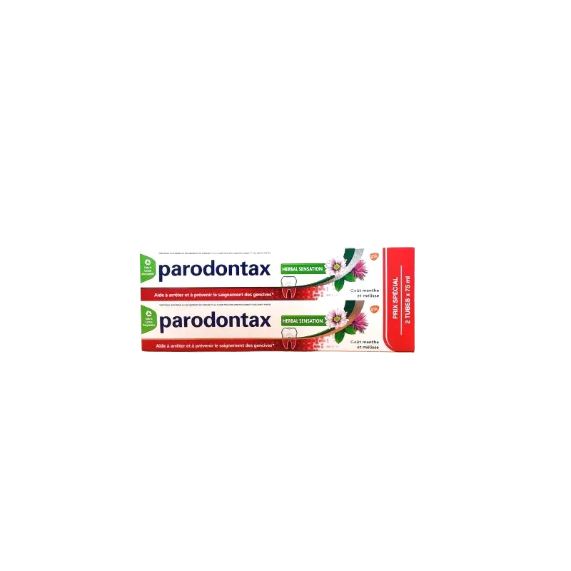 Parodontax Dentifrice Herbal Sensation 2X75ml - Univers Pharmacie