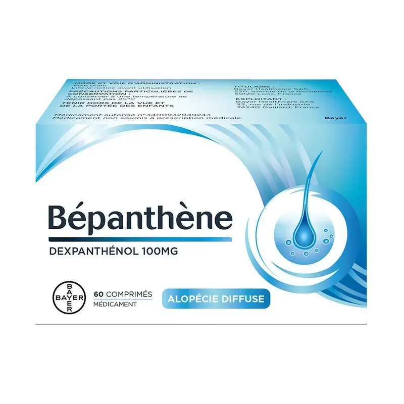 Bépanthène 100mg 60 comprimés