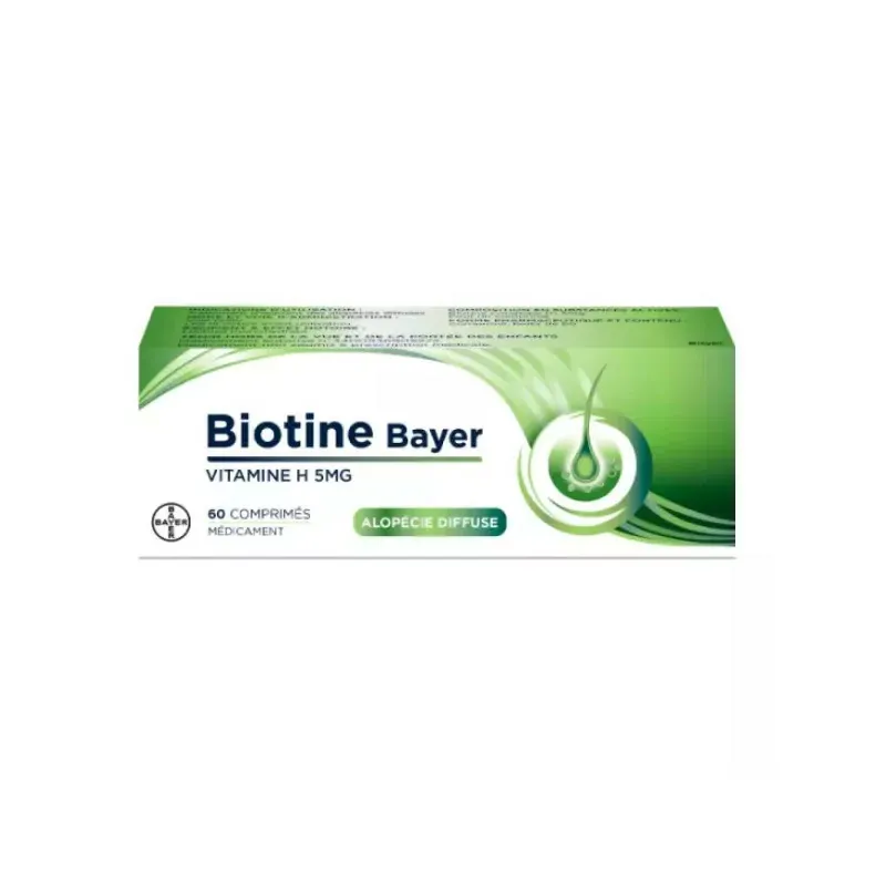 Bayer Biotine 5mg 60 comprimés - Univers Pharmacie