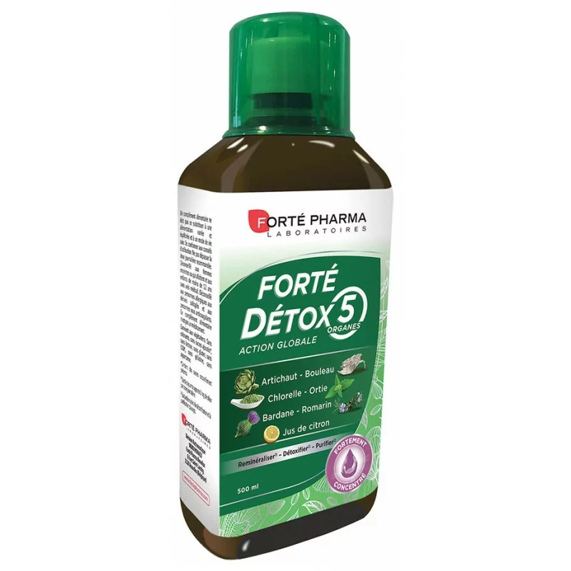 Forté Pharma Forté Détox 5 Organes Action Globale 500ml - Univers Pharmacie