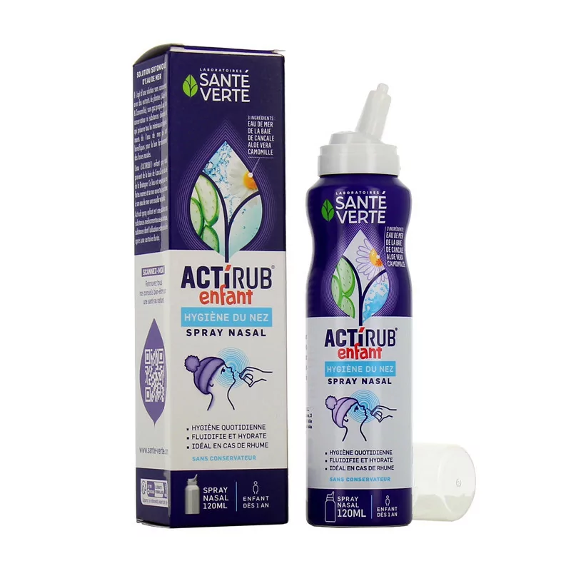 Santé Verte Actirub Enfant Spray Nasal 120ml - Univers Pharmacie