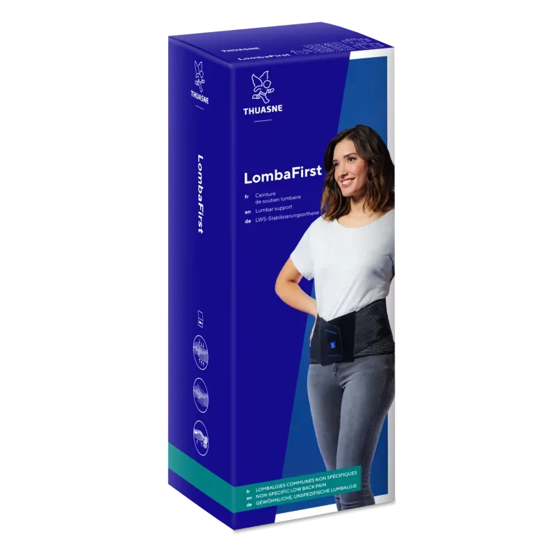 Thuasne LombaFirst Ceinture de Soutien Lombaire T3 H21cm Gris - Univers Pharmacie