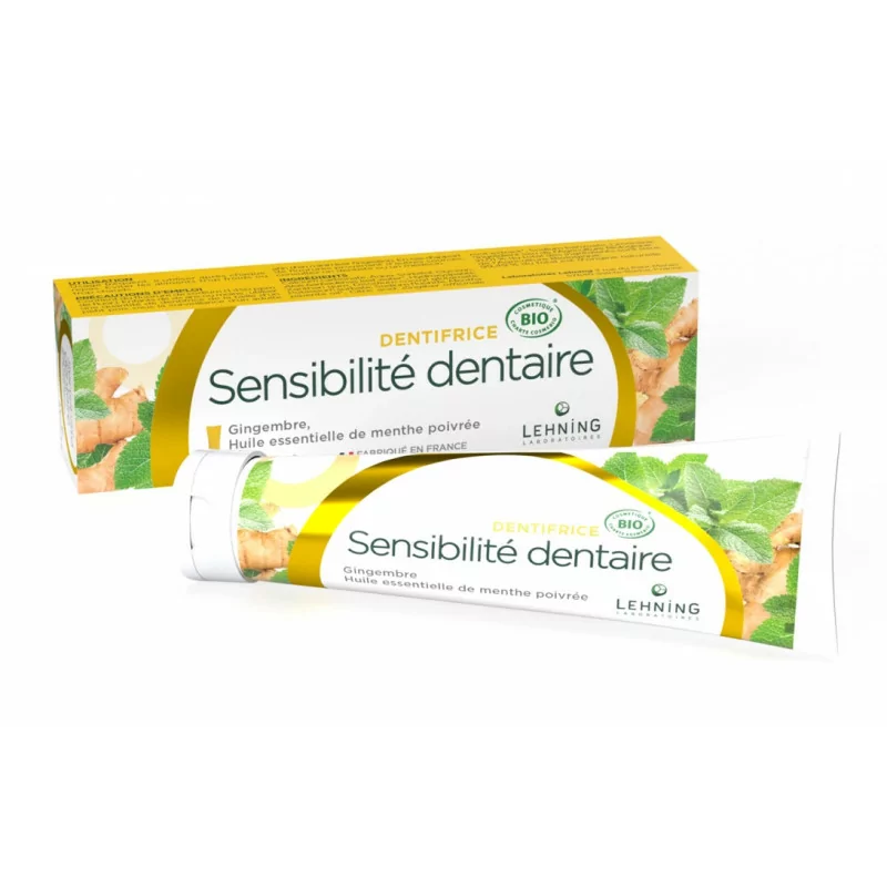 Lehning Dentifrice Bio Sensibilité Dentaire 80g - Univers Pharmacie