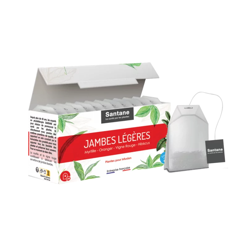 Santane Jambes Légères Infusion 24 sachets - Univers Pharmacie