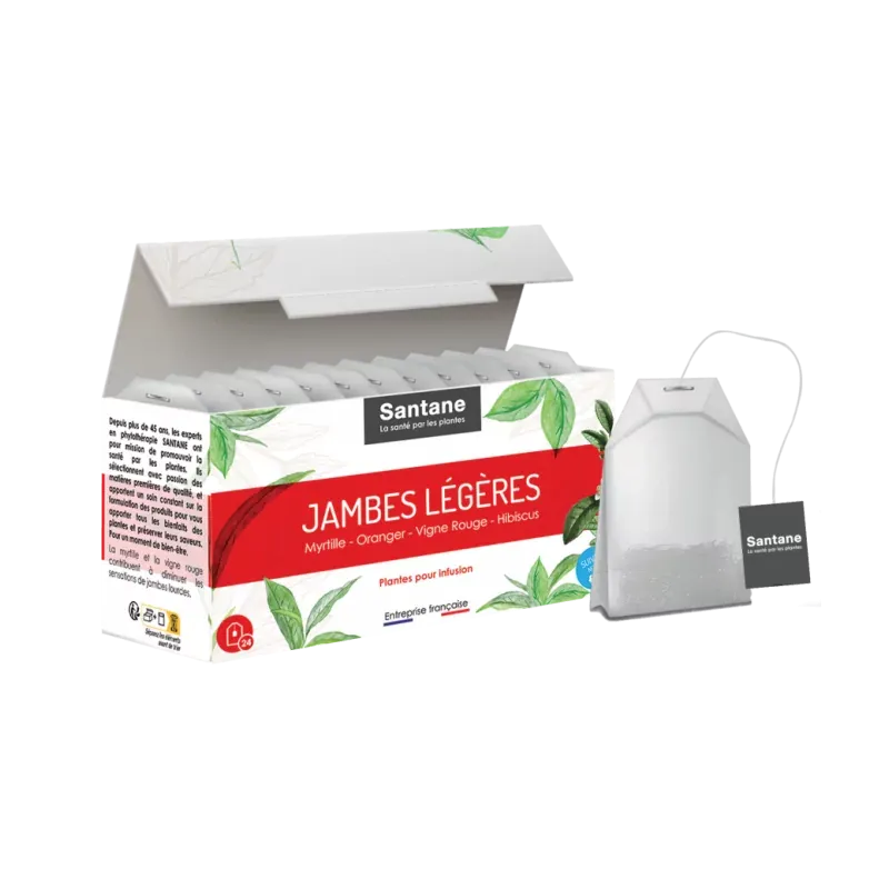 Santane Jambes Légères Infusion 24 sachets - Univers Pharmacie