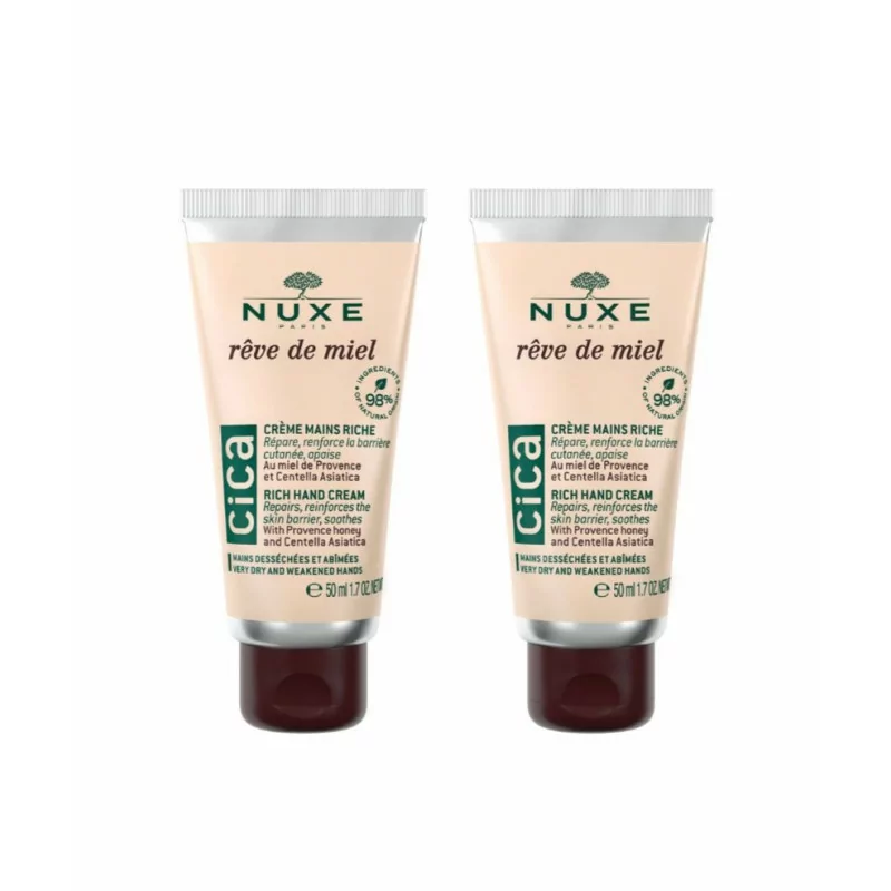 Nuxe Rêve de Miel Cica Crème Mains Riche 2X50ml - Univers Pharmacie