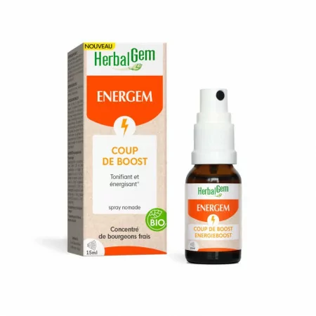 HerbalGem Energem Coup de Boost Spray Bio 15ml - Univers Pharmacie