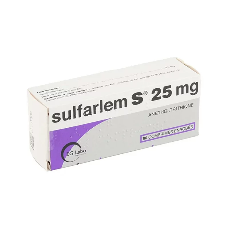 Sulfarlem 25 mg 90 comprimés - Univers Pharmacie