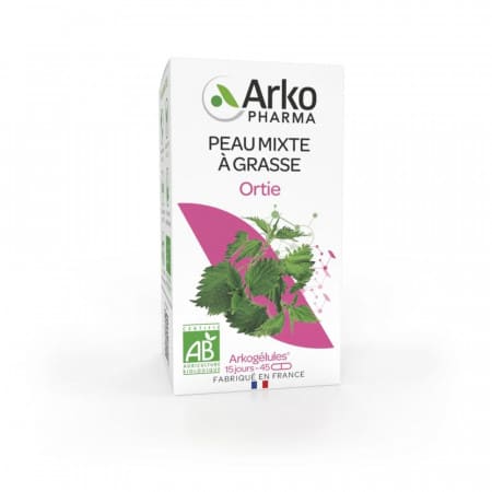 Arkopharma Peau Mixte à Grasse Ortie Bio 45 gélules - Univers Pharmacie