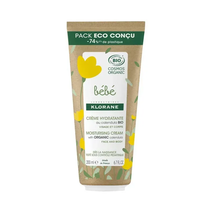 Klorane Bébé Crème Hydratante Bio Calendula 200ml - Univers Pharmacie Klorane Bébé Crème Hydratante Bio Calendula 200ml - Univers Pharmacie