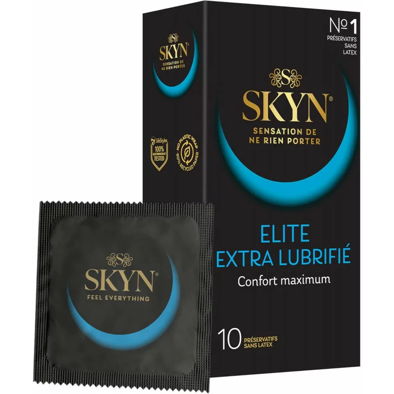 Skyn Elite Extra Lubrifié 10 préservatifs - Univers Pharmacie