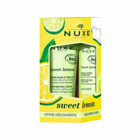 Nuxe Sweet Lemon Duo Crème Mains et Stick Lèvres - Univers Pharmacie