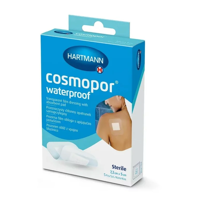 Cosmopor Waterproof Pansements Stériles 7,2X 5cm 5 pièces - Univers Pharmacie