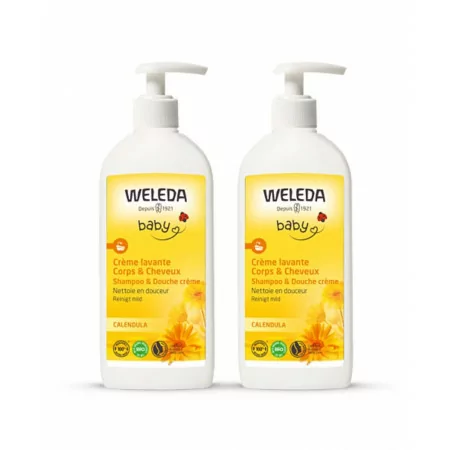 Weleda Bébé Crème Lavante Corps et Cheveux Calendula...