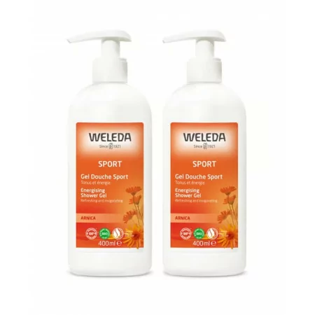 Weleda Gel Douche Sport Arnica Bio 2X400ml - Univers Pharmacie