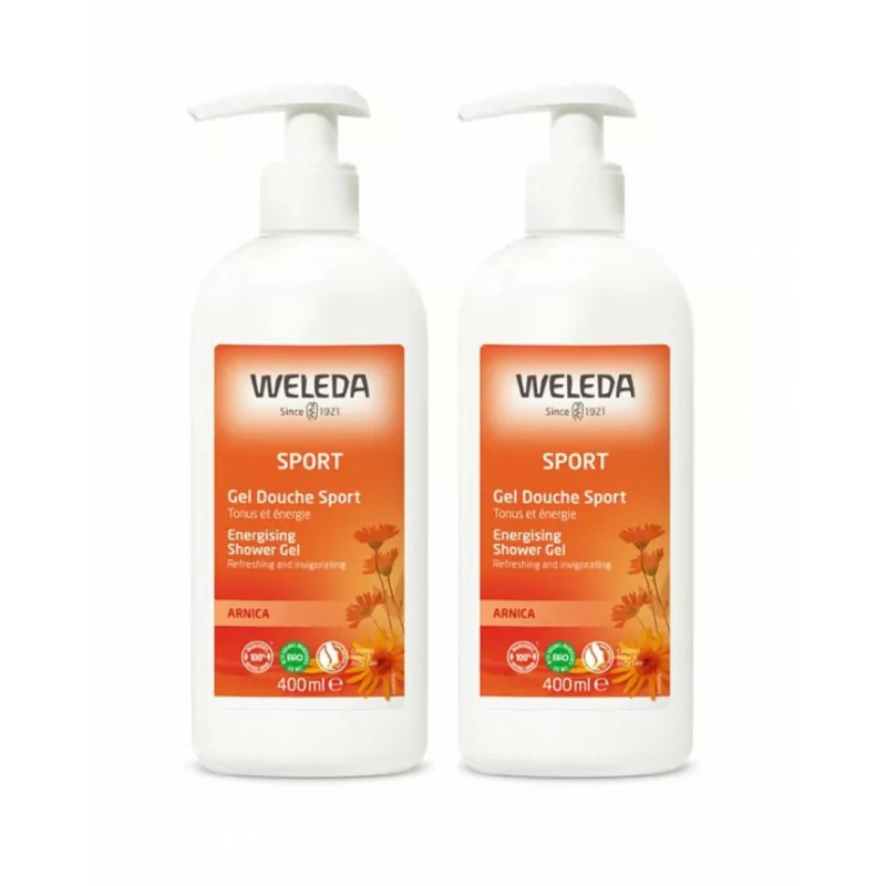 Weleda Gel Douche Sport Arnica Bio 2X400ml - Univers Pharmacie