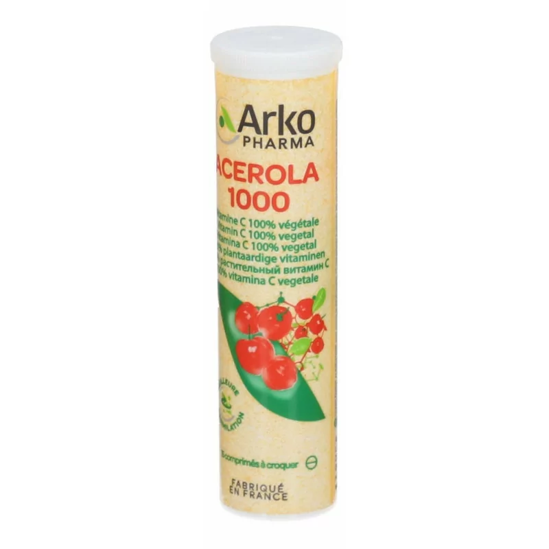 Arkopharma Azinc Acerola 1000 15 comprimés à croquer - Univers Pharmacie