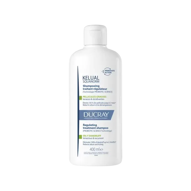 Ducray Kelual Squanorm Shampooing Traitant Régulateur 400ml