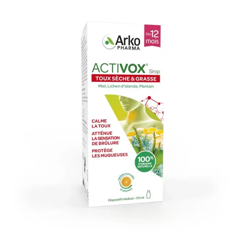 Arkopharma Activox Sirop Toux Sèche & Grasse 175ml - Univers Pharmacie