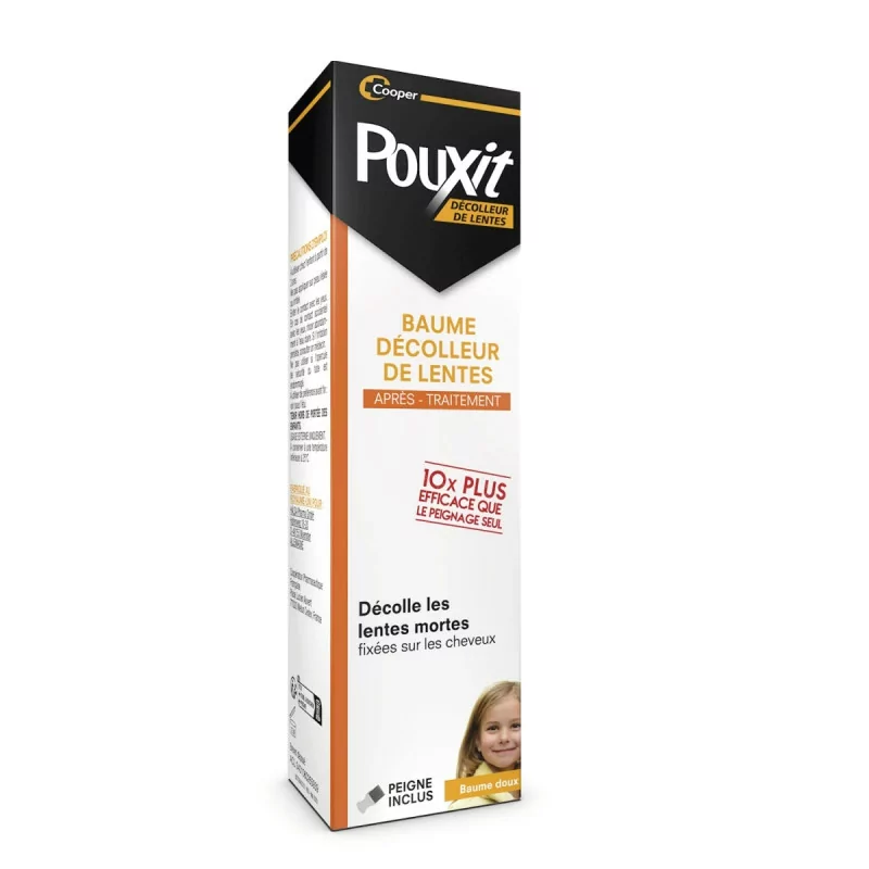 Pouxit Baume Décolleur de Lentes 100g - Univers Pharmacie