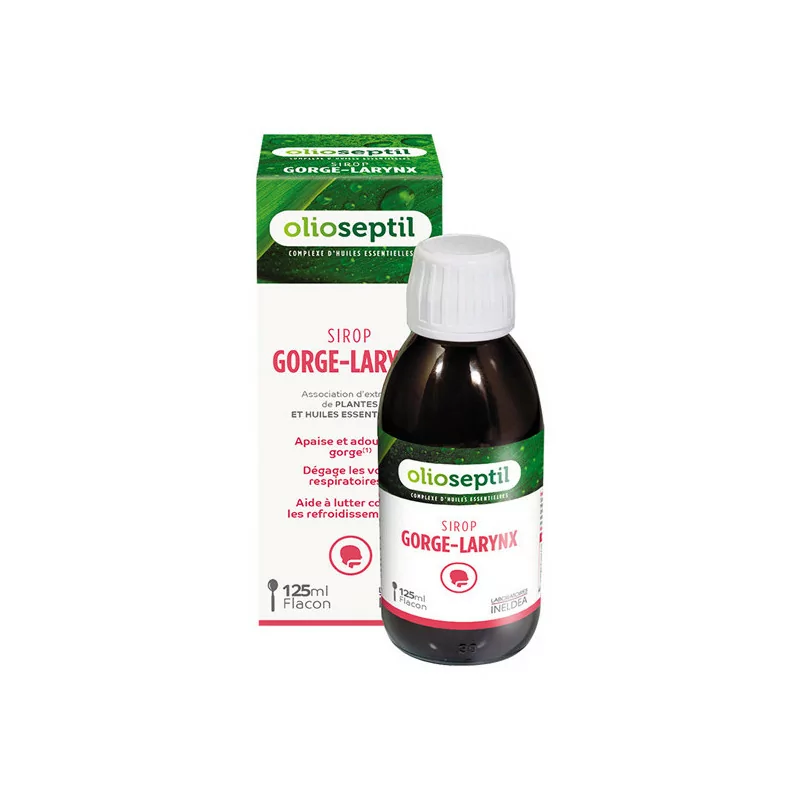 Olioseptil Sirop Gorge-Larynx 125ml - Univers Pharmacie