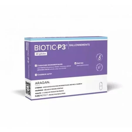 Biotic P3 Ballonnements 20 gélules - Univers Pharmacie