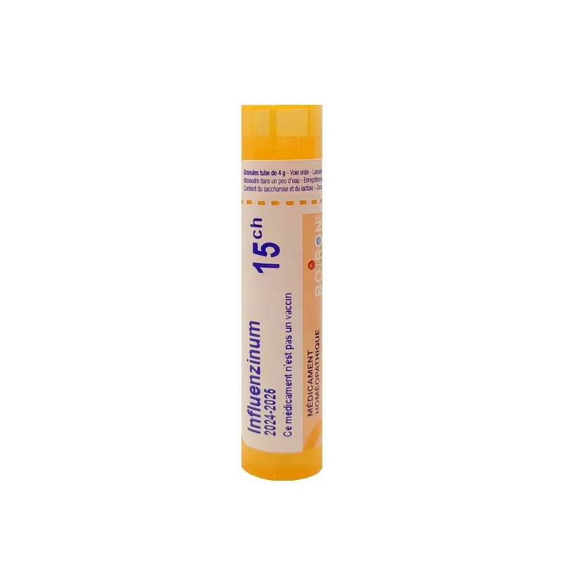 Boiron Influenzinum 15ch 2024-2025 tube granules - Univers Pharmacie