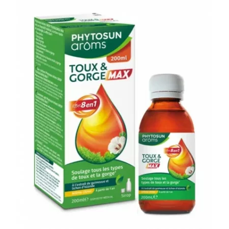 Phytosun Arôms Toux & Gorge Max 200ml - Univers Pharmacie