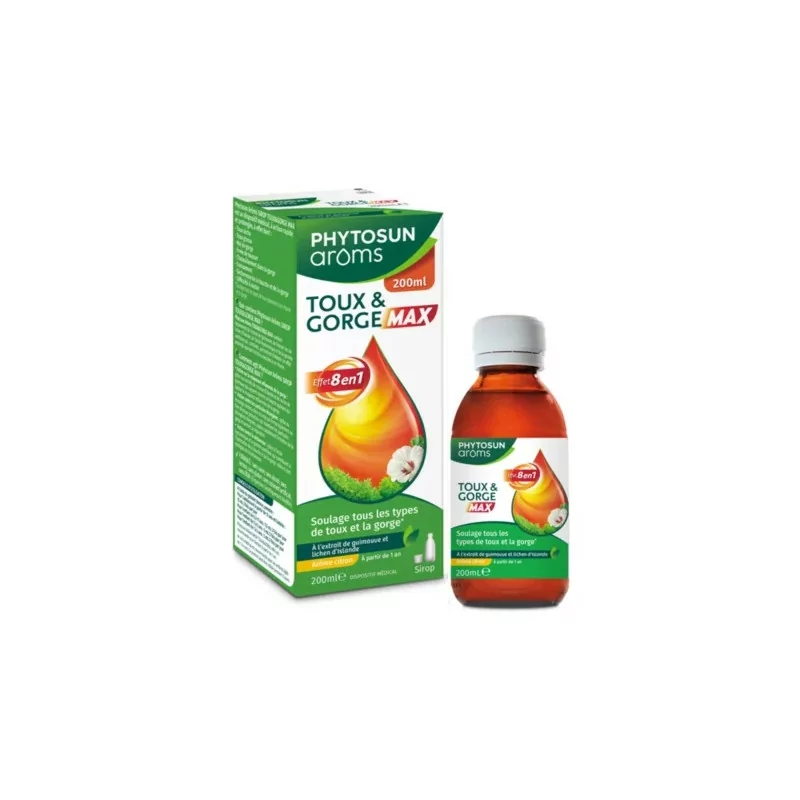 Phytosun Arôms Toux & Gorge Max 200ml - Univers Pharmacie