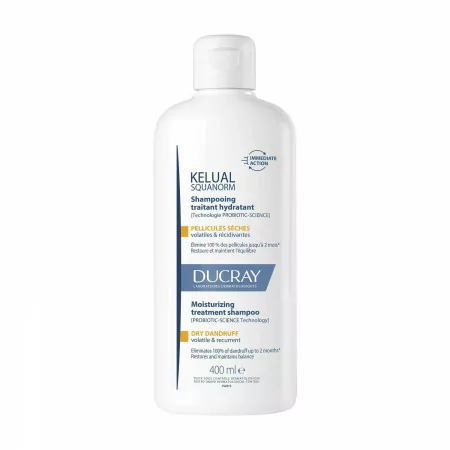 Ducray Kelual Squanorm Shampooing Traitant Hydratant Pellicules Sèches 400ml - Univers Pharmacie