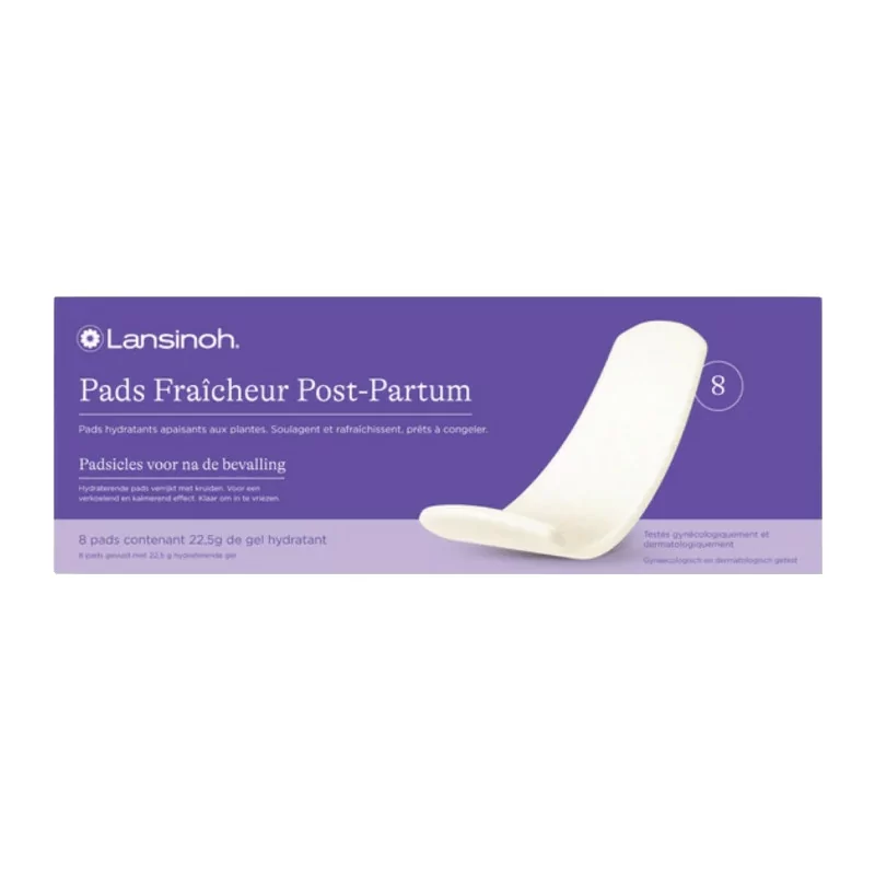 Lansinoh Pads Fraîcheur Post-Partum 8 pads - Univers Pharmacie