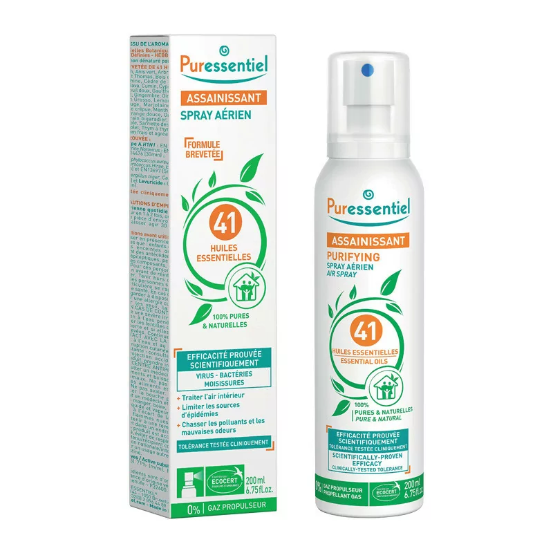 Puressentiel Spray Assainissant 41 Huiles Essentielles 200ml - Univers Pharmacie