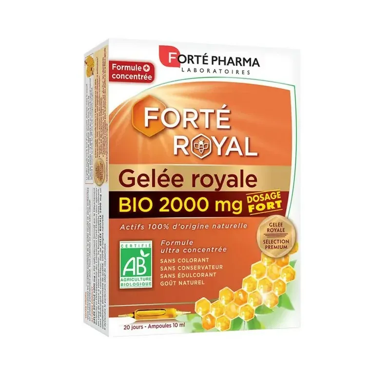 Forté Pharma Forté Royal Gelée Royale Bio 2000mg 20 ampoules