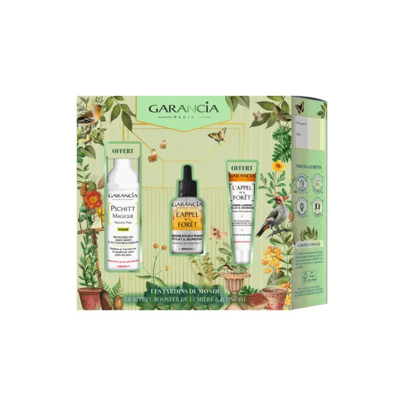 Garancia Coffret Les Jardins du Monde Le Rituel Booster de Lumière & Jeunesse - Univers Pharmacie