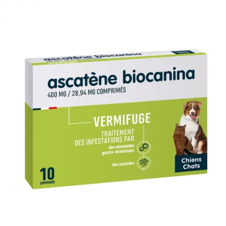 Biocanina Ascatène Vermifuge 10 comprimés - Univers Pharmacie