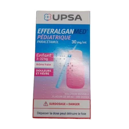 Upsa Efferalganmed Pédiatrique Paracétamol 30mg/ml 90ml