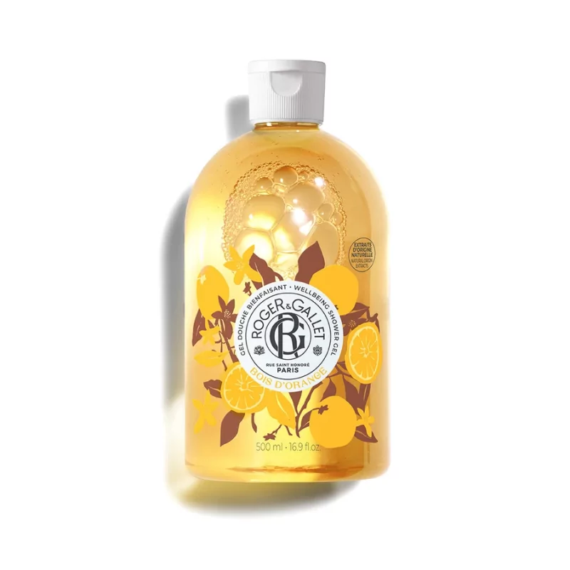 Roger&Gallet Gel Douche Bienfaisant Bois d'Orange 500ml - Univers Pharmacie