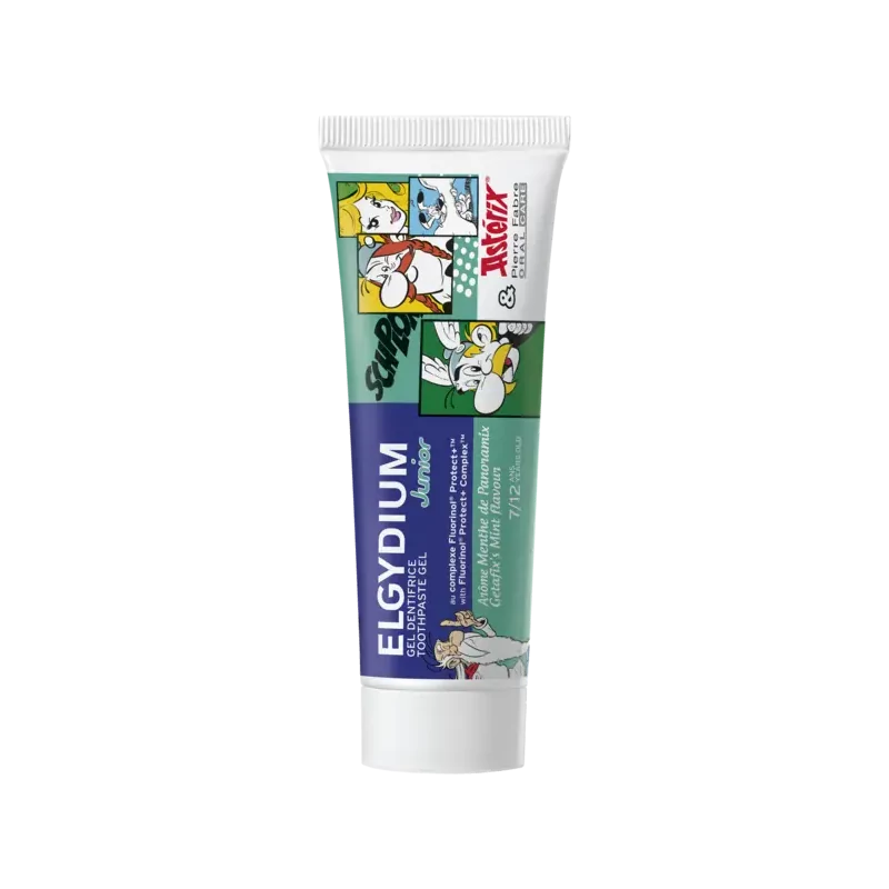 Elgydium Kids Gel Dentifrice 7-12 ans Astérix Menthe 50ml