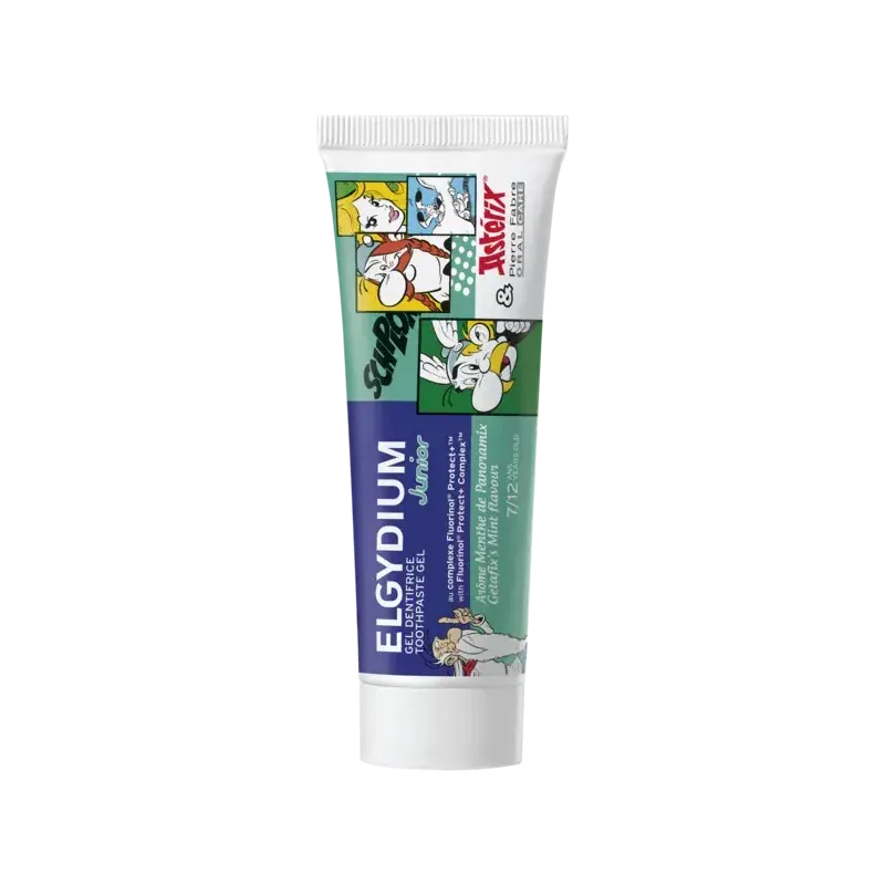 Elgydium Kids Gel Dentifrice 7-12 ans Astérix Menthe 50ml