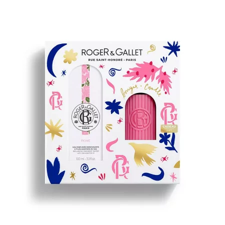 Roger&Gallet Coffret Eau Parfumée + Bougie Rose - Univers Pharmacie