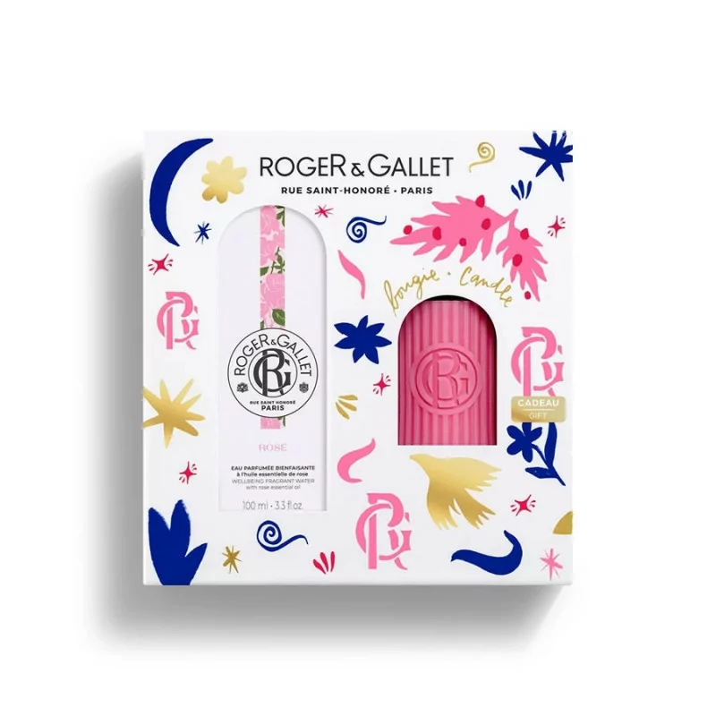 Roger&Gallet Coffret Eau Parfumée + Bougie Rose - Univers Pharmacie