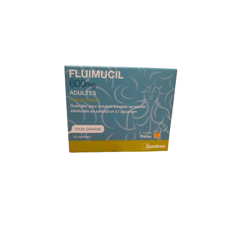 Fluimucil 600mg Adultes 10 sachets - Univers Pharmacie