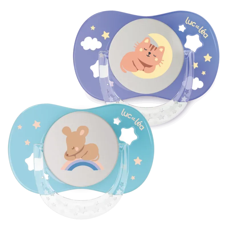 Luc et Léa Essentiel Nuit Sucette 6-18m X2 - Univers Pharmacie