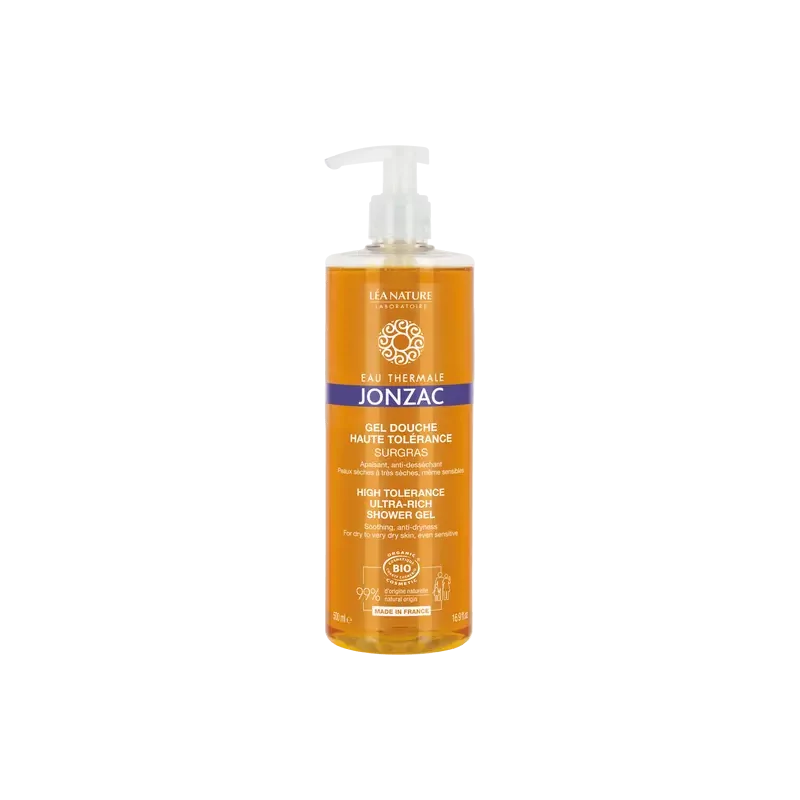 Jonzac Gel Douche Haute Tolérance Surgras Bio 500ml - Univers Pharmacie