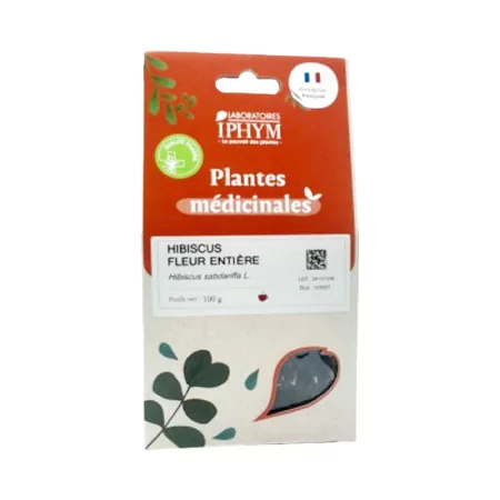 Laboratoires Iphym Plantes Médicinales Hibiscus Fleur Entière 100g - Univers Pharmacie